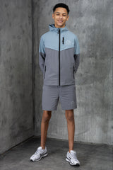 RAPELL JUNIOR TECH JACKET & SHORT - SKY/GREY