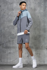RAPELL JUNIOR TECH JACKET & SHORT - SKY/GREY