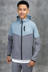 RAPELL JUNIOR TECH JACKET & SHORT - SKY/GREY