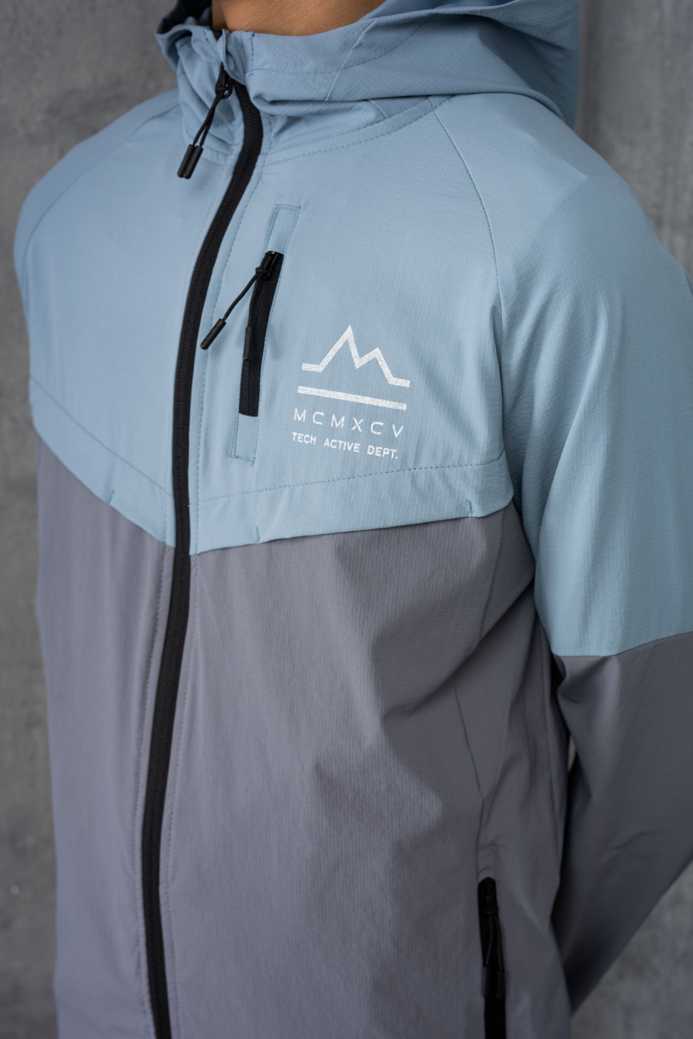 RAPELL JUNIOR TECH JACKET & SHORT - SKY/GREY