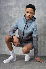 RAPELL JUNIOR TECH JACKET & SHORT - SKY/GREY