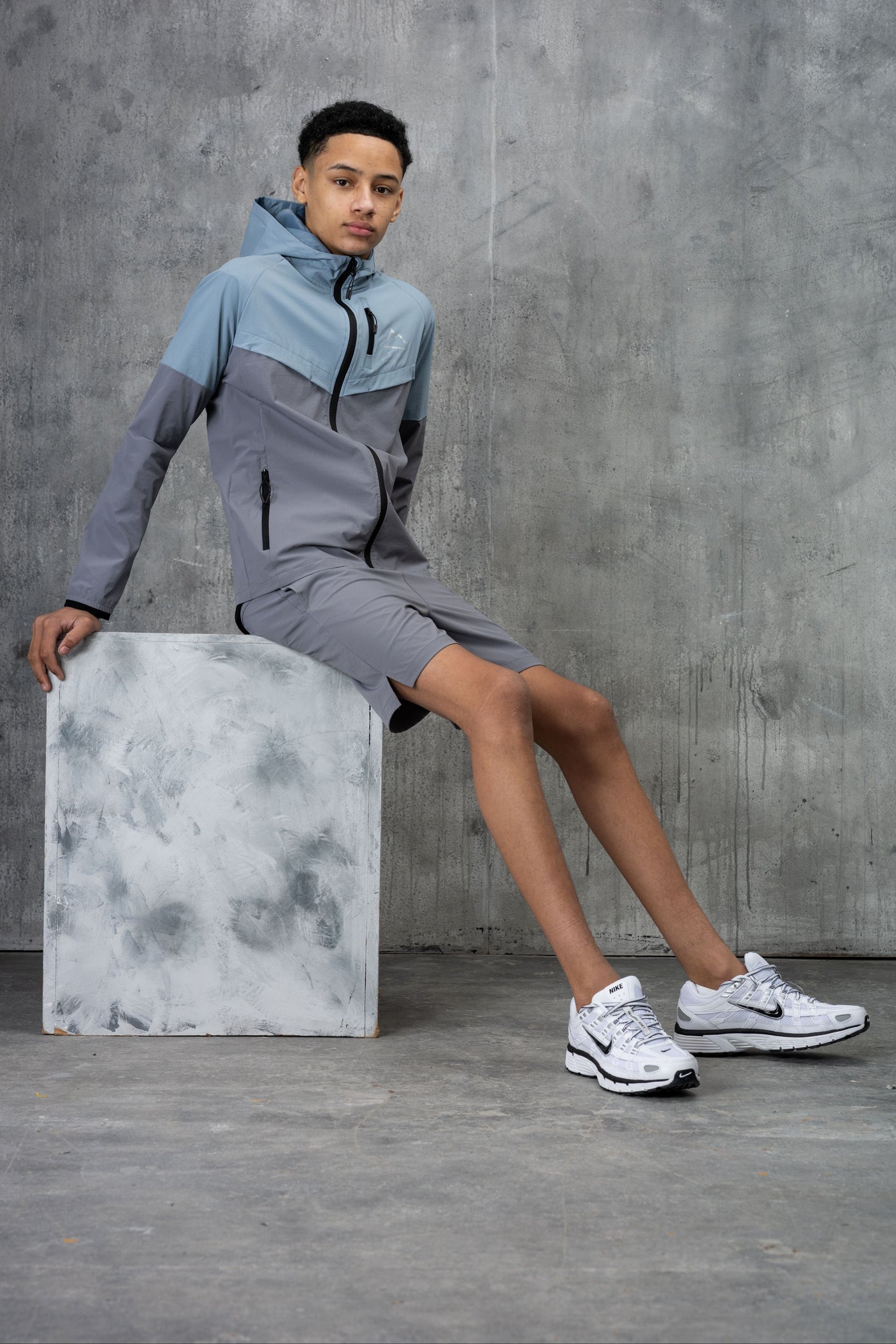 RAPELL JUNIOR TECH JACKET & SHORT - SKY/GREY