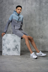 RAPELL JUNIOR TECH JACKET & SHORT - SKY/GREY