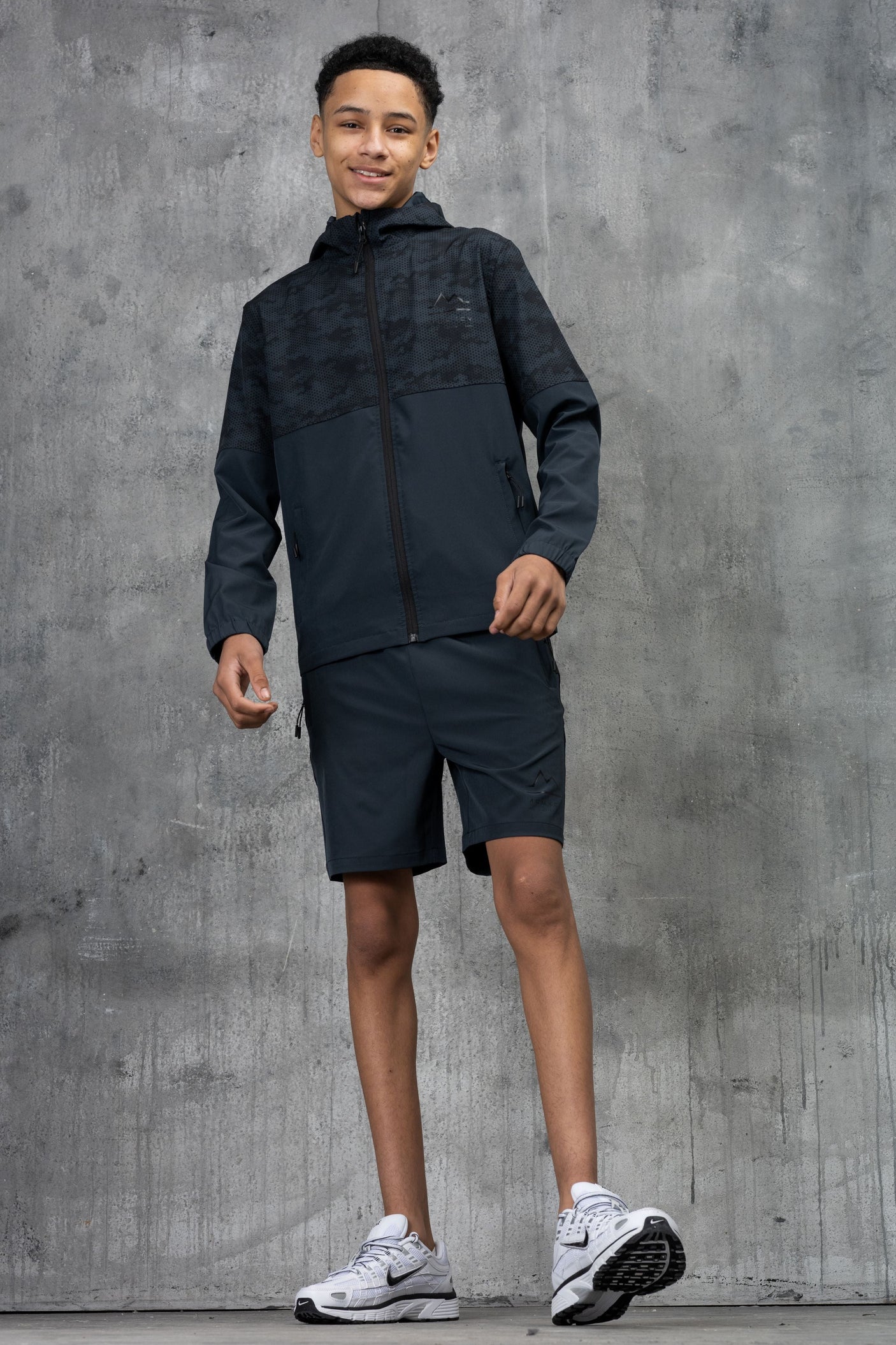 ARMOUR JUNIOR TECH JACKET & SHORT - OMBRE/BLACK