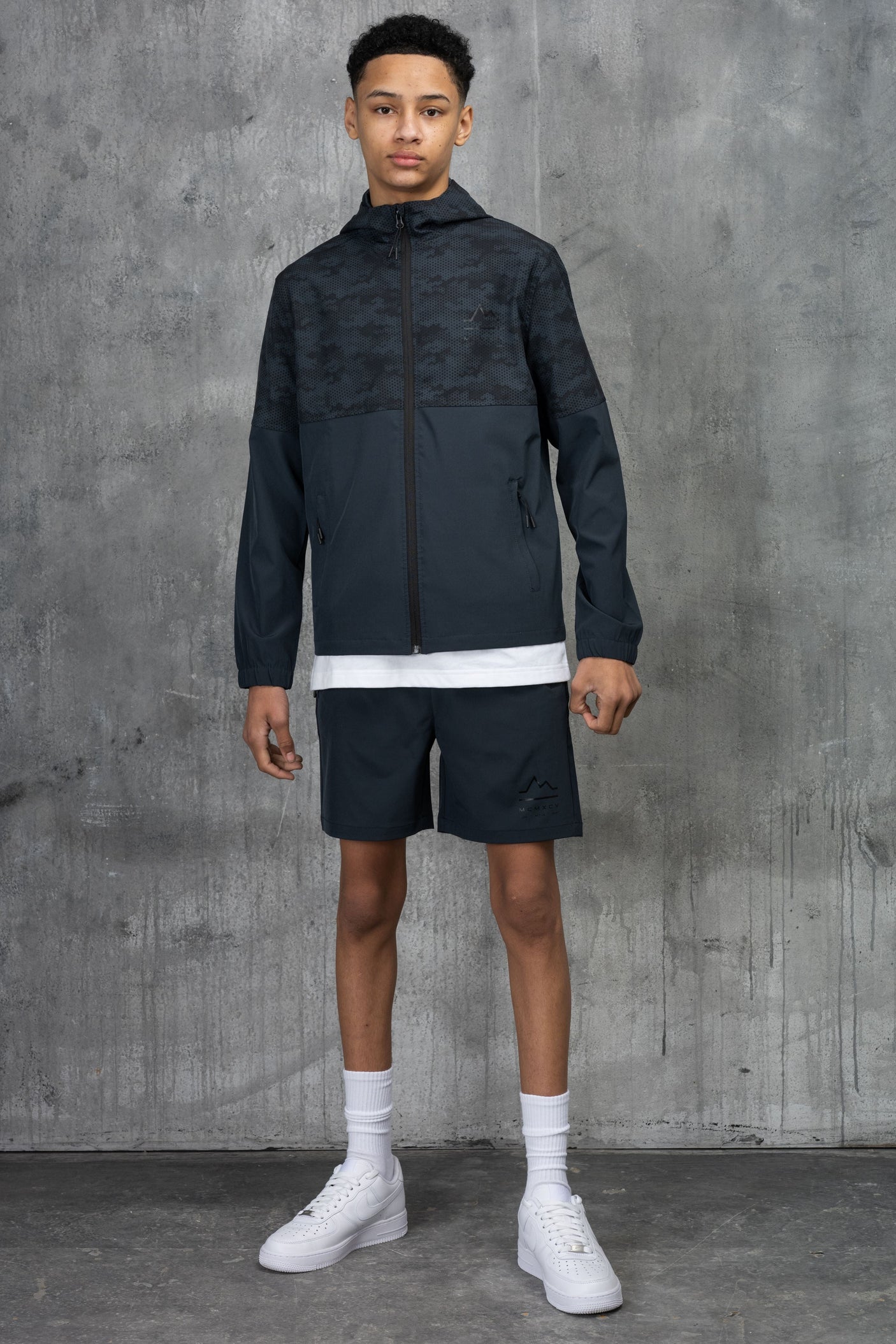 ARMOUR JUNIOR TECH JACKET & SHORT - OMBRE/BLACK
