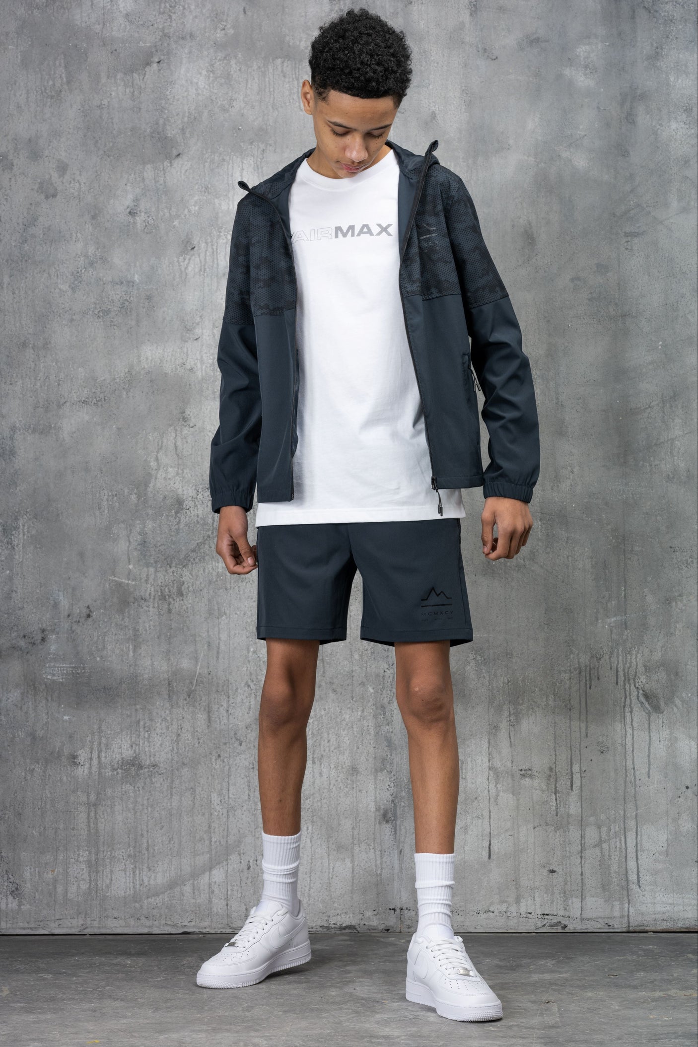 ARMOUR JUNIOR TECH JACKET & SHORT - OMBRE/BLACK