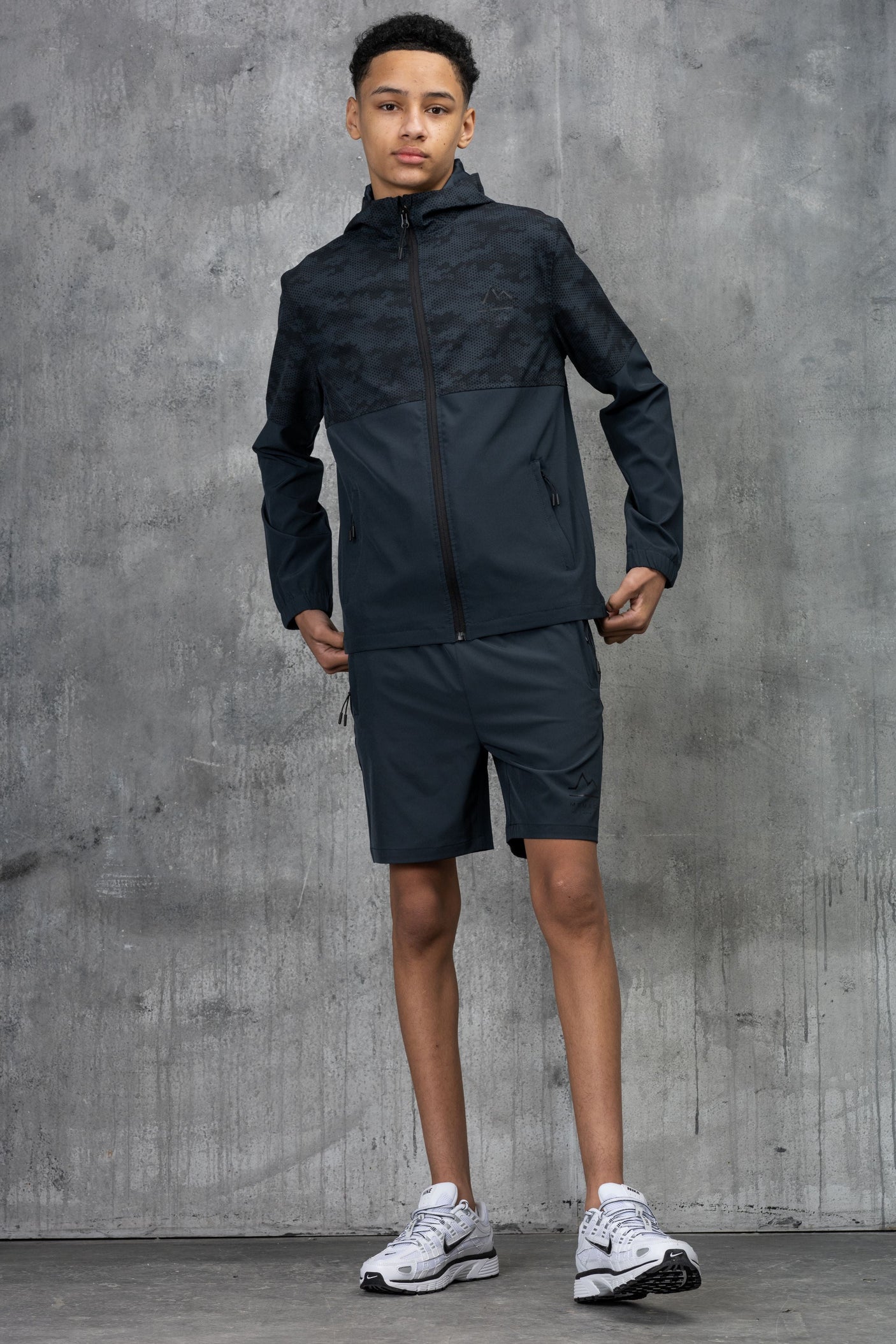 ARMOUR JUNIOR TECH JACKET & SHORT - OMBRE/BLACK