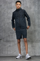 ARMOUR JUNIOR TECH JACKET & SHORT - OMBRE/BLACK