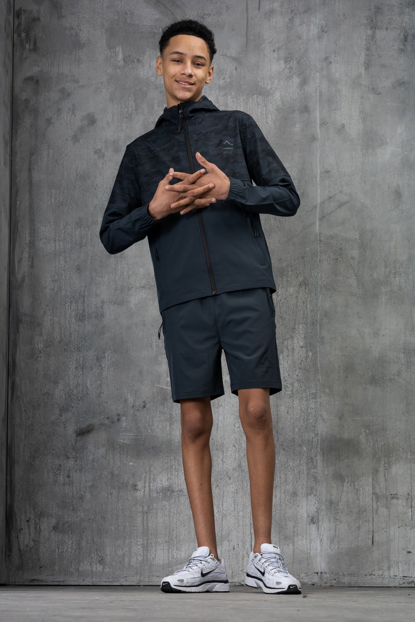 ARMOUR JUNIOR TECH JACKET & SHORT - OMBRE/BLACK