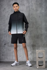 SURGE JUNIOR TECH JACKET & SHORT - SILVER/BLACK