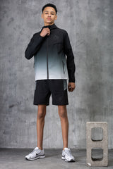 SURGE JUNIOR TECH JACKET & SHORT - SILVER/BLACK