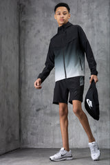 SURGE JUNIOR TECH JACKET & SHORT - SILVER/BLACK