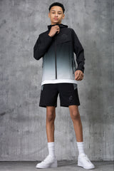 SURGE JUNIOR TECH JACKET & SHORT - SILVER/BLACK