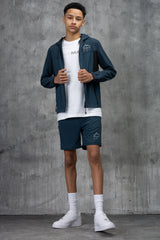 VICTORY JUNIOR TECH JACKET & SHORT - DK PETROL