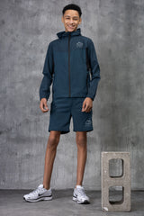VICTORY JUNIOR TECH JACKET & SHORT - DK PETROL