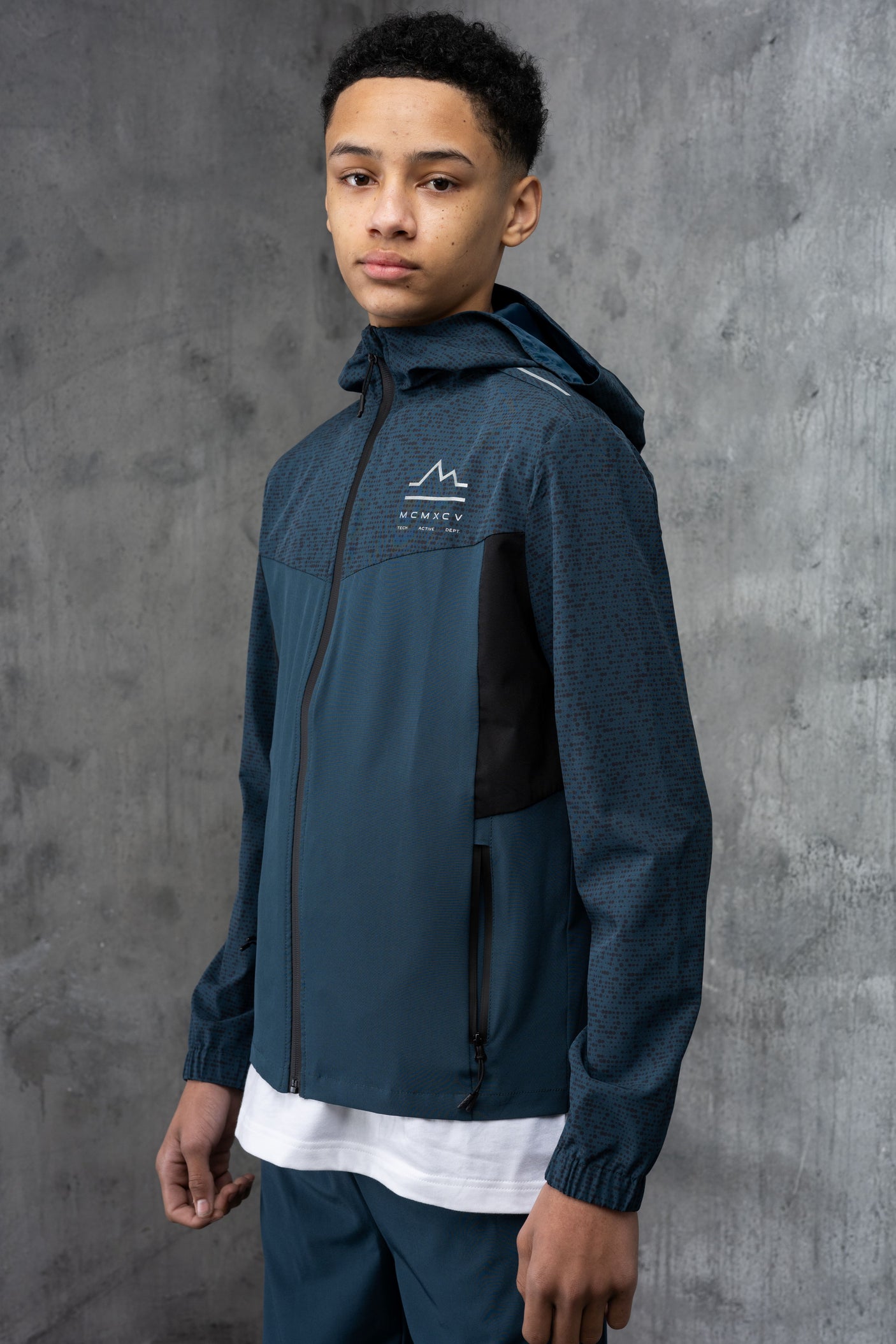 VICTORY JUNIOR TECH JACKET & SHORT - DK PETROL