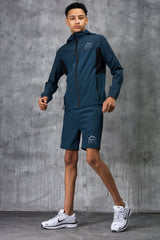 VICTORY JUNIOR TECH JACKET & SHORT - DK PETROL