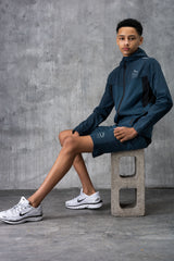 VICTORY JUNIOR TECH JACKET & SHORT - DK PETROL