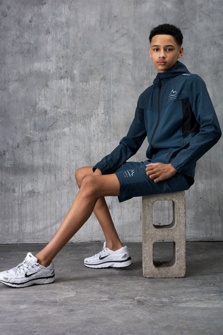 VICTORY JUNIOR TECH JACKET & SHORT - DK PETROL