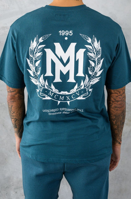 CREST T-SHIRT - TEAL