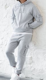 BOURNE HOODIE - GREY MARL