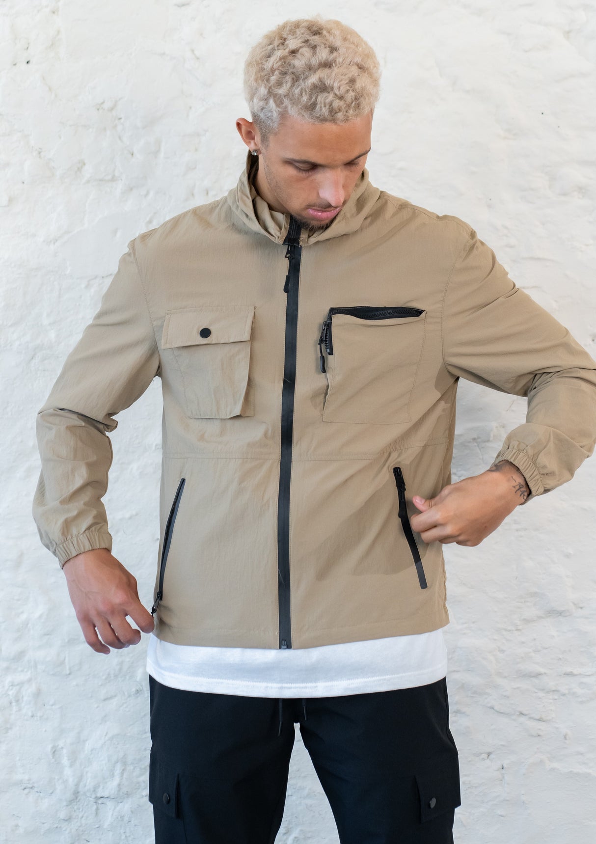 LEO TECH JACKET - STONE