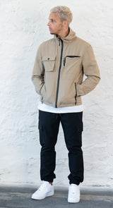 LEO TECH JACKET - STONE