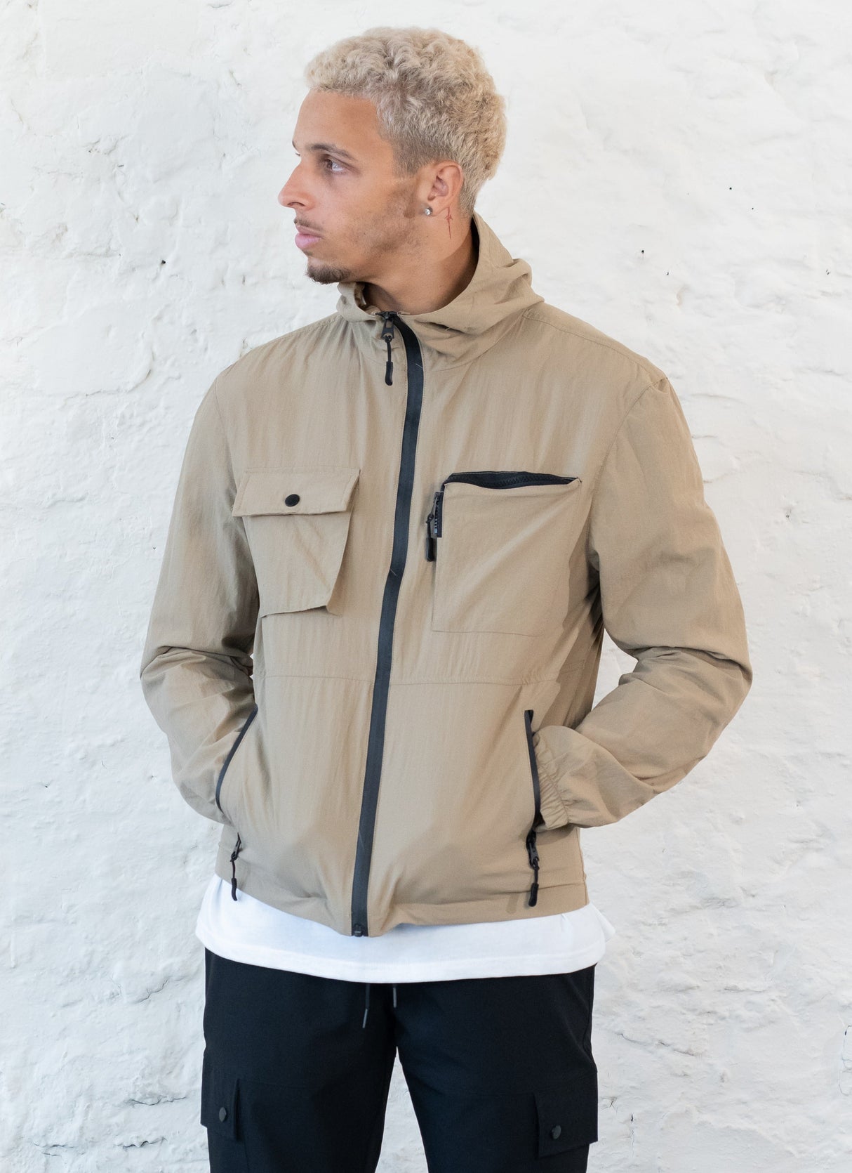 LEO TECH JACKET - STONE