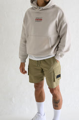 ELITE UTILITY CARGO SHORTS - CEMENT