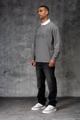 HAMPTON POLO SHIRT - LAVA GREY