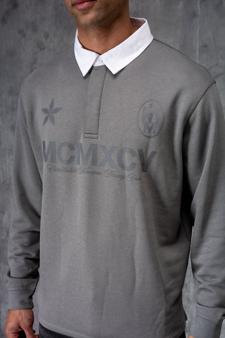 HAMPTON POLO SHIRT - LAVA GREY