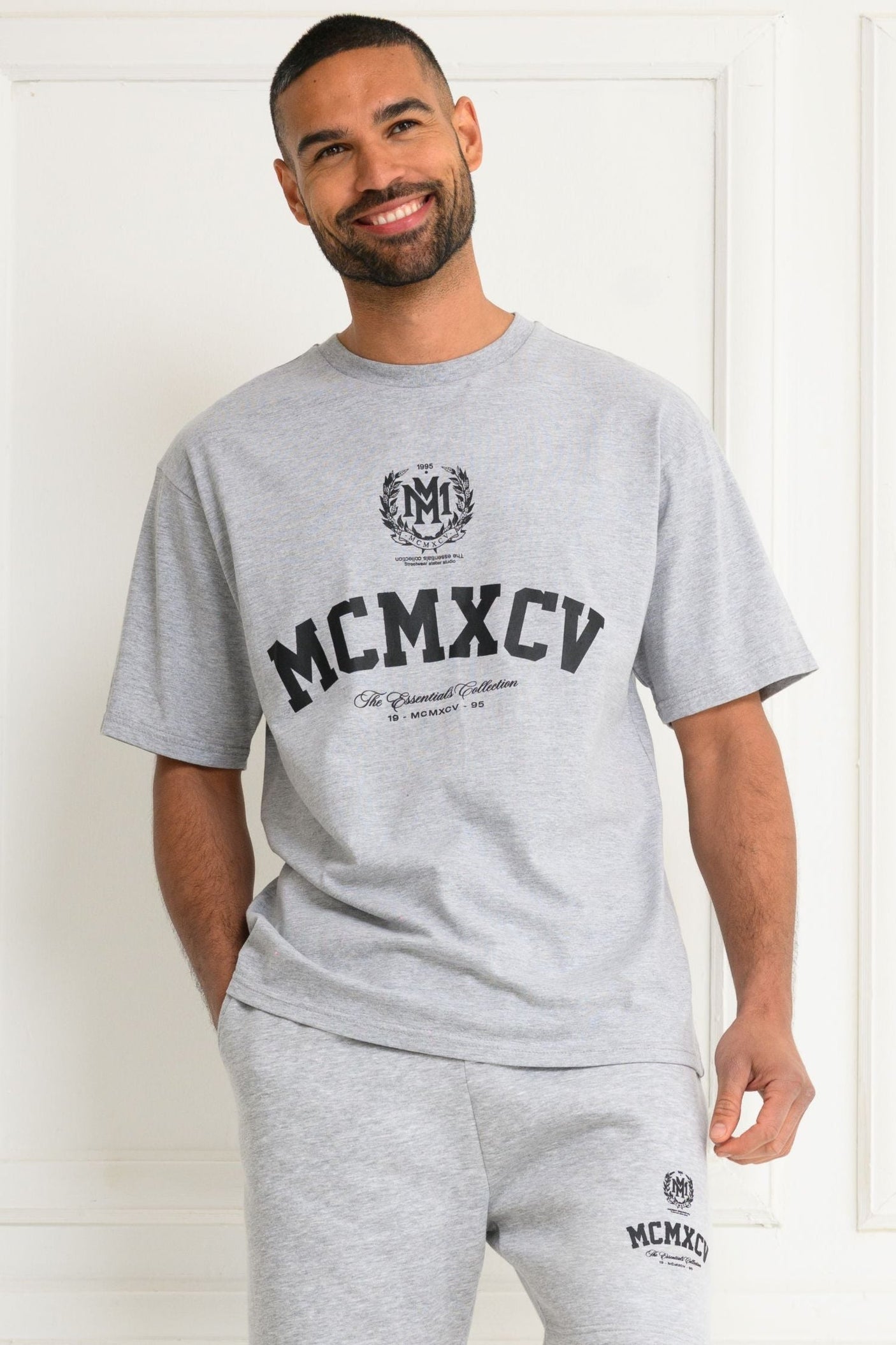 VERTEX T-SHIRT - GREY MARL