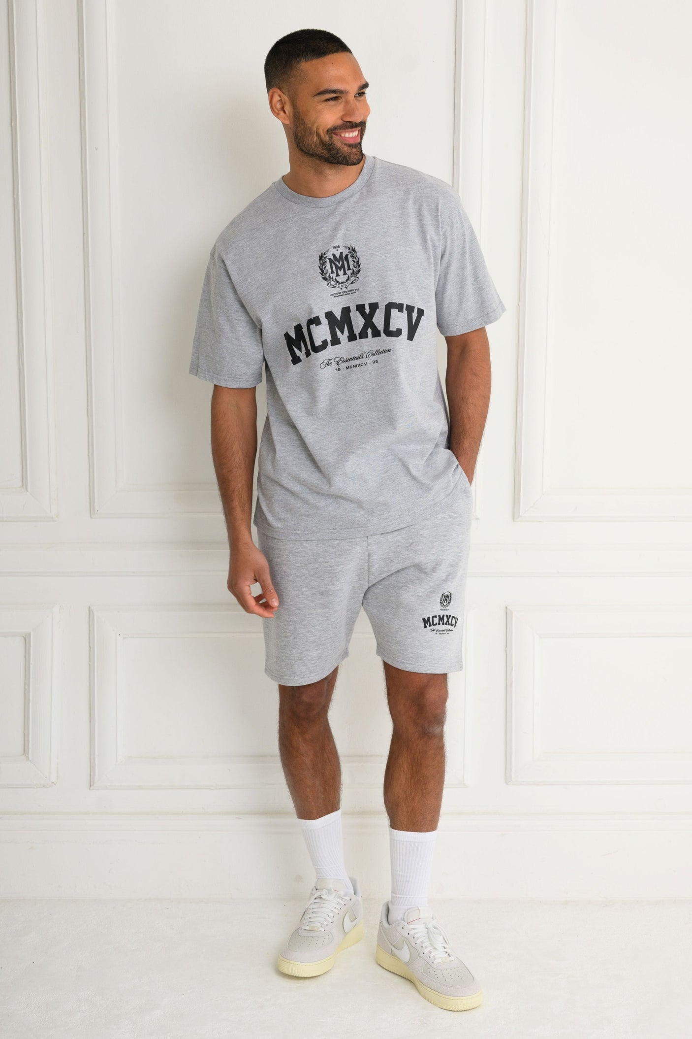 VERTEX T-SHIRT - GREY MARL