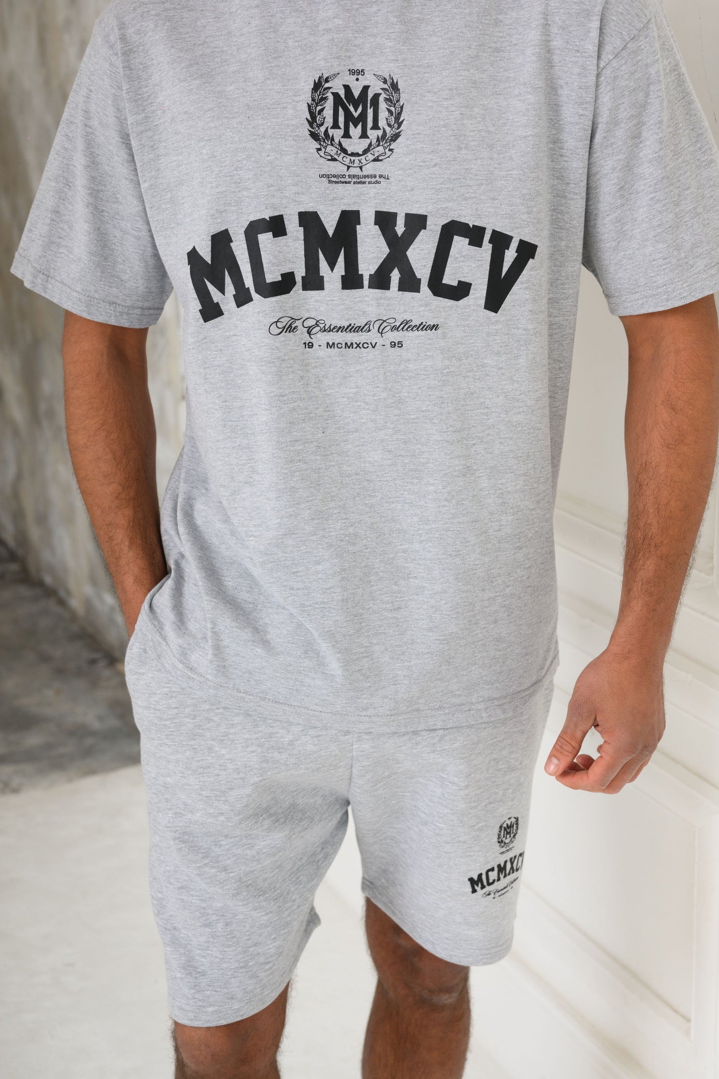 VERTEX T-SHIRT - GREY MARL