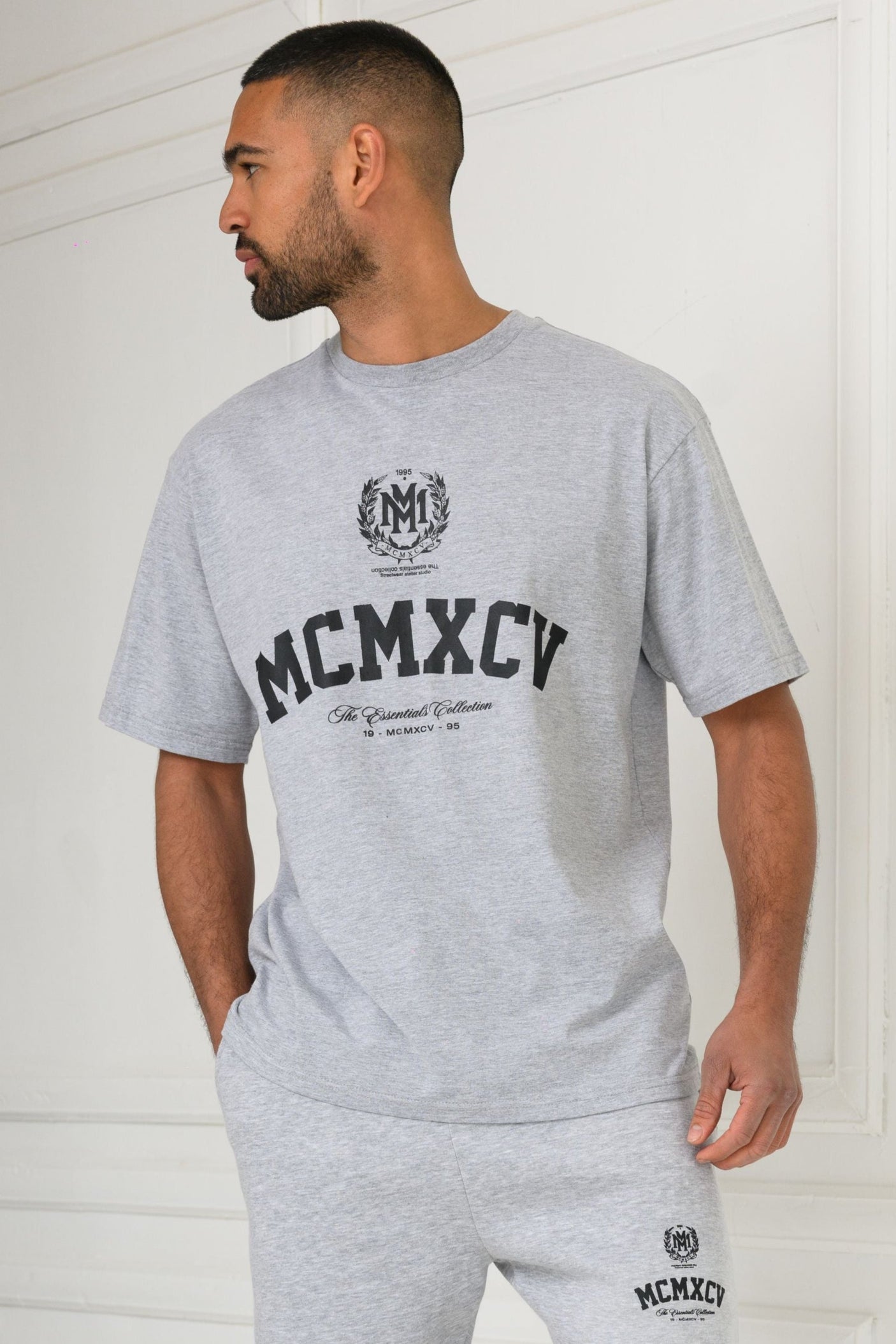 VERTEX T-SHIRT - GREY MARL