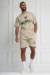 VERTEX T-SHIRT & SHORT SET - OAT