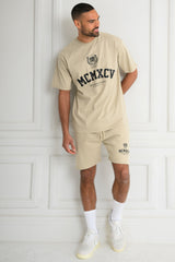 VERTEX T-SHIRT & SHORT SET - OAT