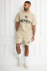 VERTEX T-SHIRT & SHORT SET - OAT