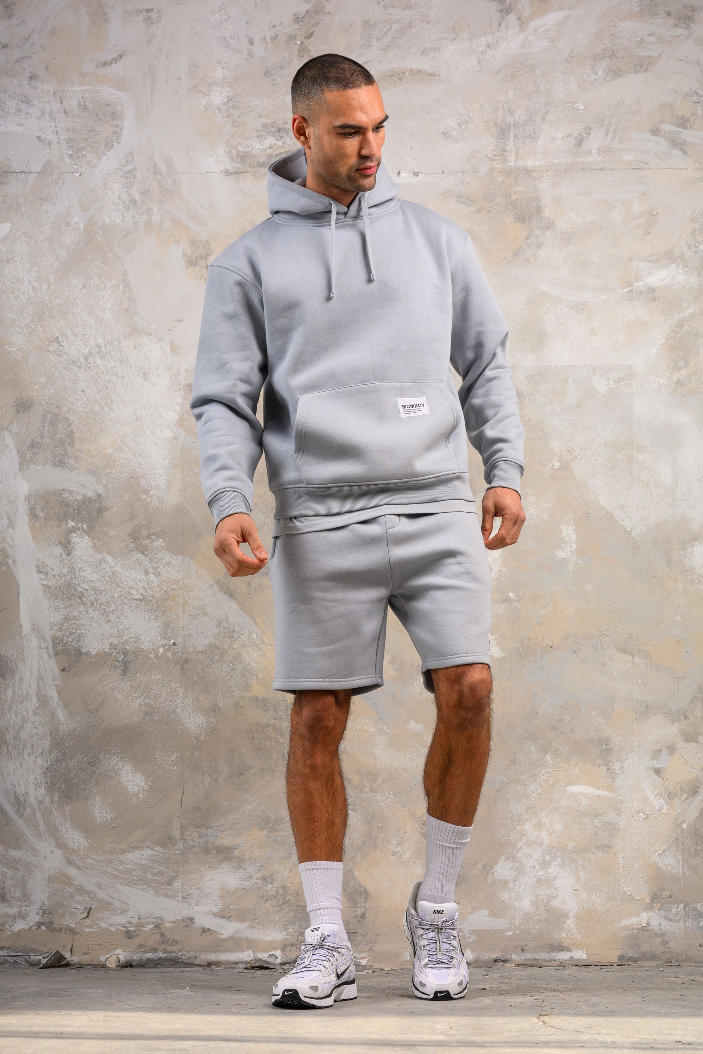 APOLLO HOODY TEE & SHORT SET - ICE BLUE