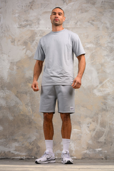 APOLLO HOODY TEE & SHORT SET - ICE BLUE