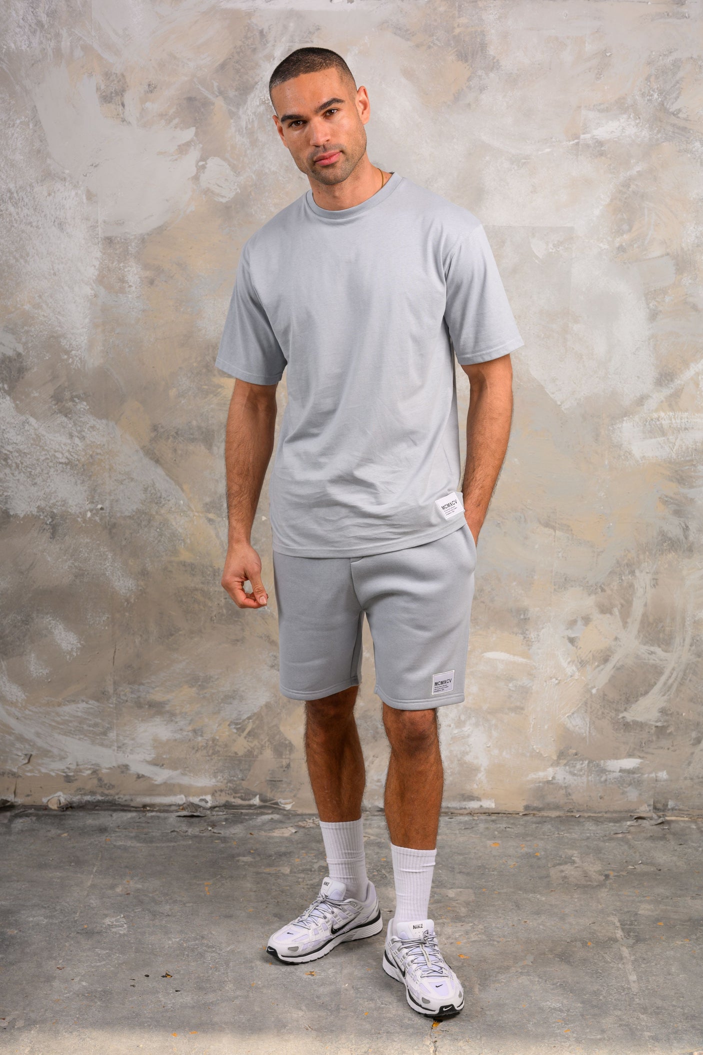 APOLLO HOODY TEE & SHORT SET - ICE BLUE