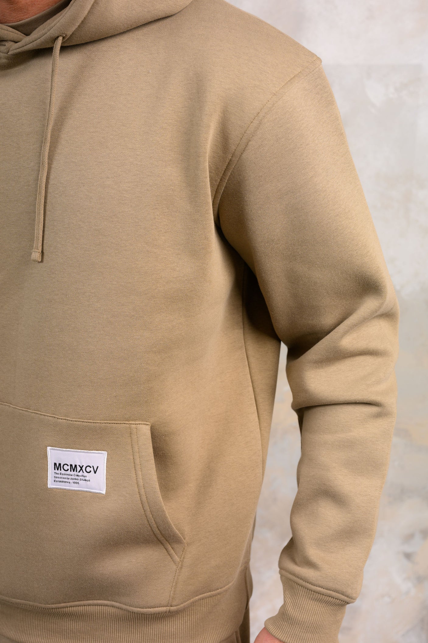 APOLLO HOODY TEE & SHORT SET - STONE