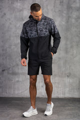ARMOUR WINDBREAKER JACKET & SHORT - GREY/BLACK