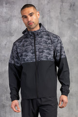 ARMOUR WINDBREAKER JACKET - GREY/BLACK