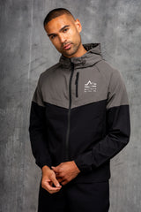 ASCENT WINDBREAKER JACKET - BLACK/GREY