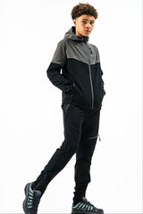 ASCENT JUNIOR TECH TRACKSUIT- CHARCOAL/BLACK