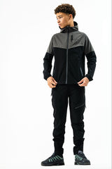 ASCENT JUNIOR TECH TRACKSUIT- CHARCOAL/BLACK