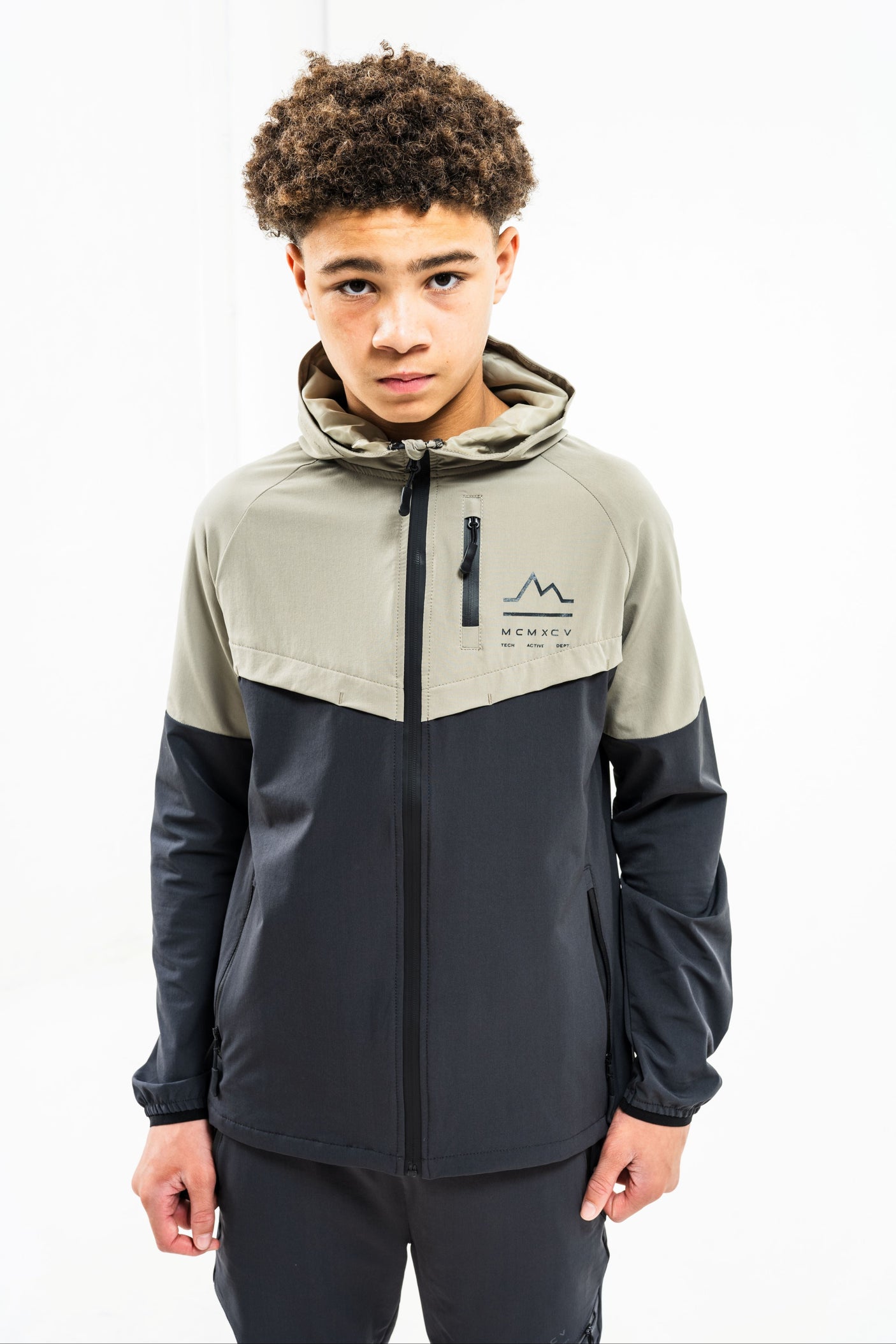 ASCENT JUNIOR TECH TRACKSUIT- GREY/DARK CHARCOAL