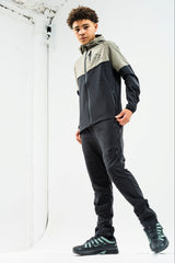 ASCENT JUNIOR TECH TRACKSUIT- GREY/DARK CHARCOAL