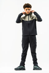 ASCENT JUNIOR TECH TRACKSUIT- GREY/DARK CHARCOAL